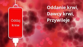 Oddawanie krwi dawcy krwi [upl. by Euh]