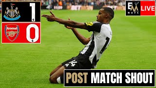 NUFC LIVE PREMIER LEAGUE MATCH REACTION  Newcastle United 10 Arsenal [upl. by Ertnod]