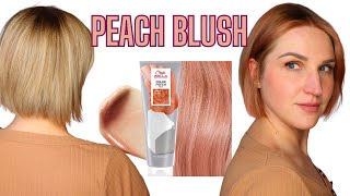 🍑 OMG Transforming My Hair with Wella Color Fresh Mask Peach Blush [upl. by Feodora190]