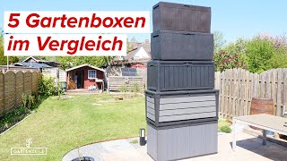 5 Kissenboxen von Keter im großen Vergleich  Unser XXL Praxistest [upl. by Ahsasal]