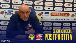 Conferenza Postpartita Coach Matteo Boniciolli TorinoUrania Milano 7181 [upl. by Pinkham]