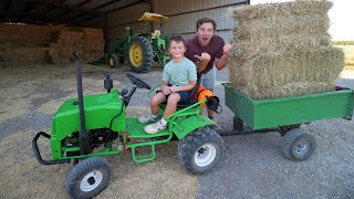 Hudson finds a new Kids Tractor  Tractors for kids [upl. by Terrie]