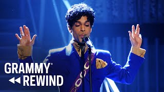 Highlights From Princes Iconic GRAMMY Moments  GRAMMY Rewind [upl. by Rudwik756]