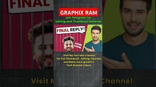 dhruvrathee Thumbnail design  Graphix Ram  shorts trending viral edit thumbnail editing [upl. by Sonia]