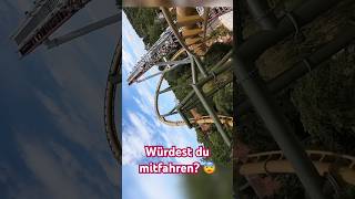 Traust du dich  Hals über Kopf HängeAchterbahn im Tripsdrill Freizeitpark bei Stuttgart 🤩 [upl. by Nirehs]