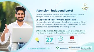 Afiliarse a Seguridad Social como independiente es fácil rápido y no requiere de intermediarios [upl. by Hoi]