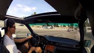 Mercedes Benz 300E W124 Cruising LA  Malibu [upl. by Pesvoh]