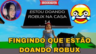 TROLLEI UM MORADOR DE BROOKHAVEN  VEJA A REAÇÃO DELE Roblox [upl. by Krid]