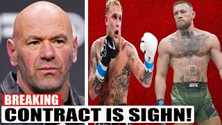 Dana White CONFIRMS Jake Paul vs Conor McGregor Fight [upl. by Airdnola]