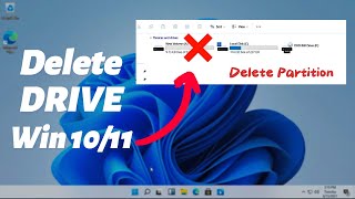 Quick And Simple Windows 10 Drive Partition Deletion Tutorial [upl. by Atniuqal]