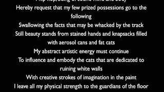 Eyedea ode to hiphop lyrics [upl. by Feirahs19]