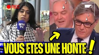 Rima Hassan fait PANIQUER les journalistes de BFM qui la coupent [upl. by Carlota181]