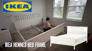 HOW TO ASSEMBLE  IKEA HEMNES BED FRAME [upl. by Acinomad]