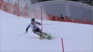 Brandenburg DNF in Kitzbuehel Slalom  USSA Network [upl. by Sheedy]