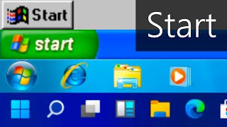 Windows Start Menu Evolution 95  11  Betas [upl. by Lauri]