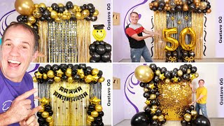 4 IDEAS 🤩 DECORACIONES PARA CUMPLEAÑOS 😍 Guirnalda de globos Decoración con globos  Gustavo gg [upl. by Lizzie313]