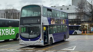 TransferHill Climbs First Glasgow  MX09 GYG  37471  Volvo B9TL Wright Eclipse Gemini €4  ZF [upl. by Eelnyl620]