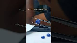 TANZANITE STONE CABOCHON SHAPE ROUND tanzania gemstones natural round stone ring [upl. by Nunci306]