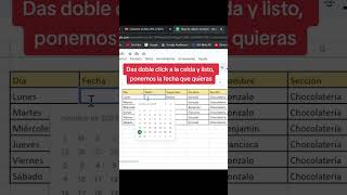 Poner fecha con calendario en Excel 👌😎 [upl. by Loni]