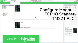 How do I configure the Modbus TCP IO Scanner for M221  Schneider Electric [upl. by Dulcle]