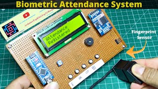 Fingerprint And Rtc Based Attendance System  Arduino Project [upl. by Hube]