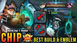 AUTOWIN New Hero Chip Best Build and Emblem  Build Top 1 Global Chip  MLBB [upl. by Ansell]