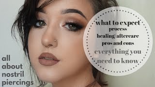 Nose Piercing 101 Process AftercareHealing Pros and Cons What to Expect [upl. by Sucrad]