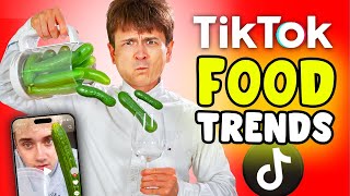 Wie gut sind diese TikTok FOODTRENDS wirklich 🥒😵‍💫 [upl. by Endor830]