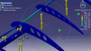 CATIA V5 R19  Equipe ParahyAsas  Simulação carregamento na estrutura da asa [upl. by Scherman579]
