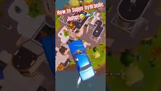 How to Super Hydraulic Jump 🚙✈️🤣💀🤯 lol Fortnite PC streamer [upl. by Euqinom]