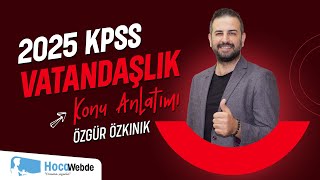 15 KPSS 2025 VATANDAŞLIK ÖZGÜR ÖZKINIK DEVLET TÜRLERİ [upl. by Einahpehs]