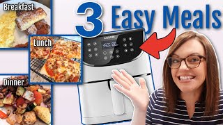 All 3 meals in 1 day cooked in the AIR FRYER  Easy Air Fryer Recipes [upl. by Navoj]