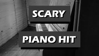 Scary Piano Hit Sound Effect Free to use [upl. by Annodas]