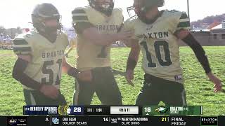 Football Highlights  Berkeley Springs at Braxton [upl. by Akirdnuhs]