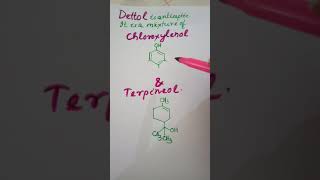 Dettol antiseptic is a mixture of Chloroxylenol amp terpineol Structure of Chloroxylenol terpineol [upl. by Ahtenek54]