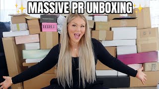 BIGGEST PR UNBOXING HAUL EVER 2024 😱 MASSIVE AMOUNT OF FREE MAKEUP [upl. by Haggar478]