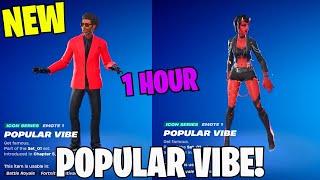 FORTNITE POPULAR VIBE EMOTE 1 HOUR DANCE ICON SERIES [upl. by Hezekiah]