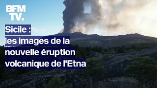 Sicile les images de la nouvelle éruption volcanique de lEtna [upl. by Ardnot]