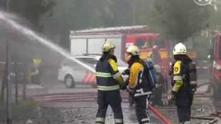 Groot alarm voor woningbrand in t Zandt [upl. by Hanser]