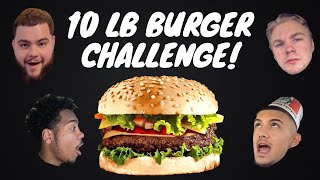 10 LB BURGER CHALLENGE W THE BROS  Allen Ferrell [upl. by Uile824]