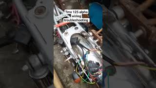 TMX 125 ALPHA WIRING TROUBLESHOOTING rdworksideas [upl. by Noillid643]