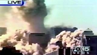 North Tower Collapse  As It Happened Across Networks [upl. by Assiron]