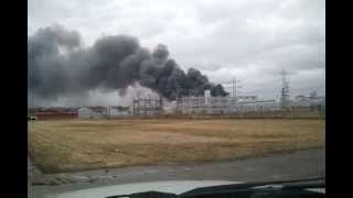 Alcoa Fire  Alcoa West Plant Massena NY 3292012 [upl. by Yesor]