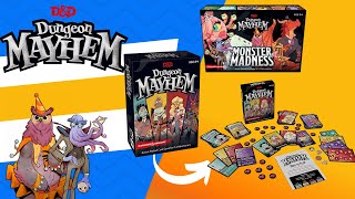 El juego de mesa Dungeon Mayhem de Calabozos y Dragones Juego de cartas sencillo TCG [upl. by Travax]