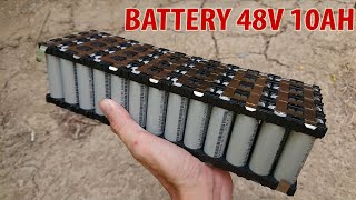 How to make 48v 10Ah Battery Pack For Electric Bike [upl. by Baalbeer]