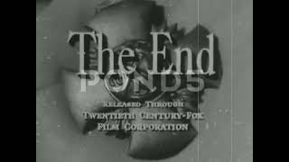 The EndReleased Through Twentieth CenturyFox Film Corporation Logo 1949 [upl. by Yelats293]