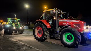 Louth Christmas Tractor Charity Run  Holton Le Clay 2023 [upl. by Kerril]