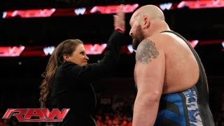 Stephanie McMahon fires Big Show Raw Oct 7 2013 [upl. by Niwle]