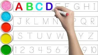 Collection of uppercase amp lowercase alphabet dotted lines ABCD alphabet writing alphabet song A Z [upl. by Robinson190]