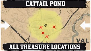 ALL Cattail Pond Treasure Map Location [upl. by Anidualc246]